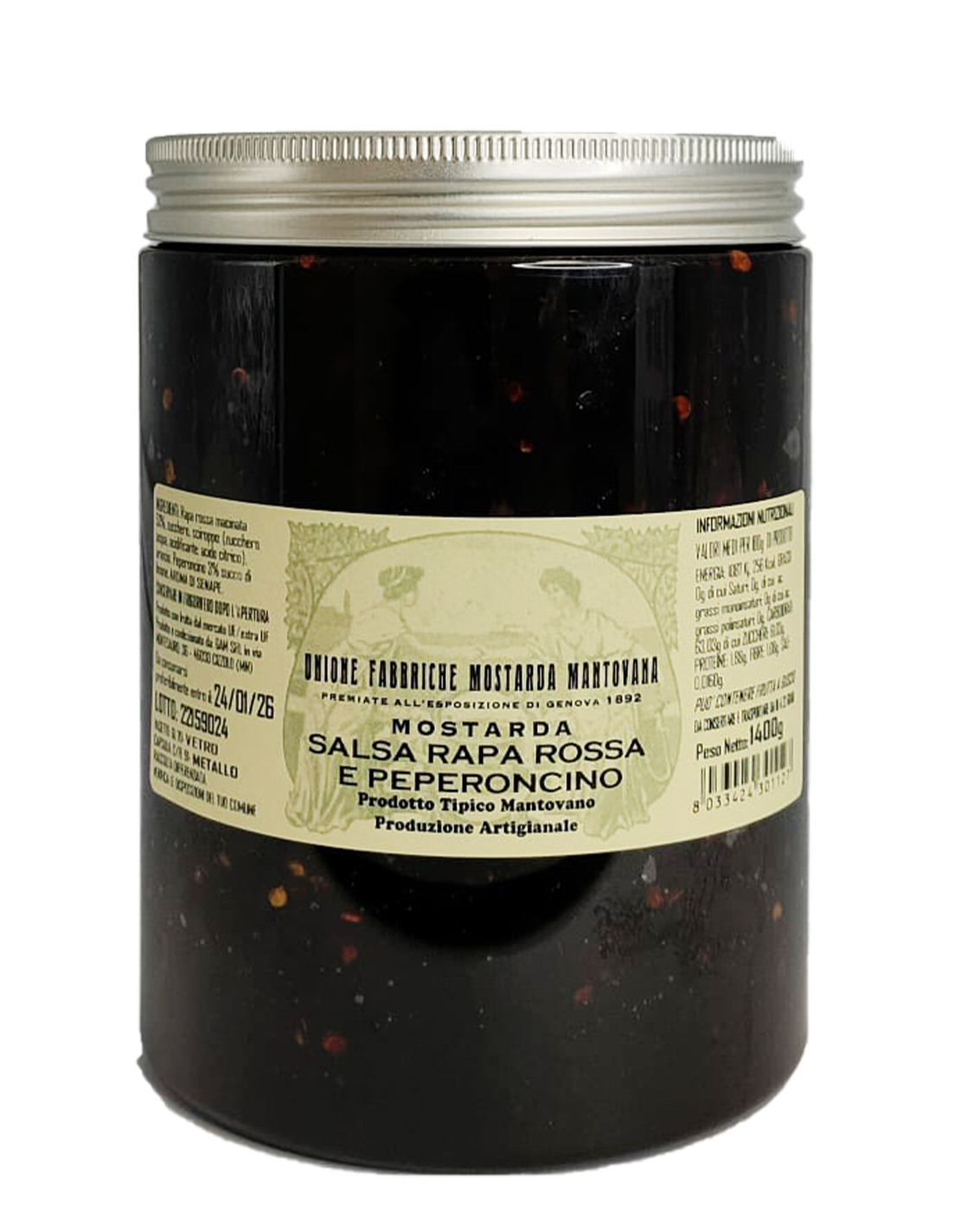 Mostarda di Rapa Rossa e Peperoncino 1400g